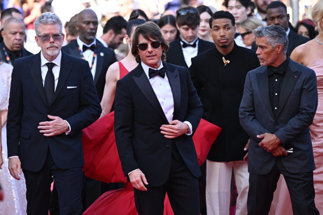 Tom Cruise besucht die Premiere für Mission: Impossible - Die letzte Abrechnung während des 78. Filmfestivals in Cannes in Cannes, Frankreich. Bilddatum: Mittwoch, 14. Mai 2025. PA Foto. Siehe PA Story Showbiz Cannes. Fotokredit sollte lesen: Doug Peters/PA Wire