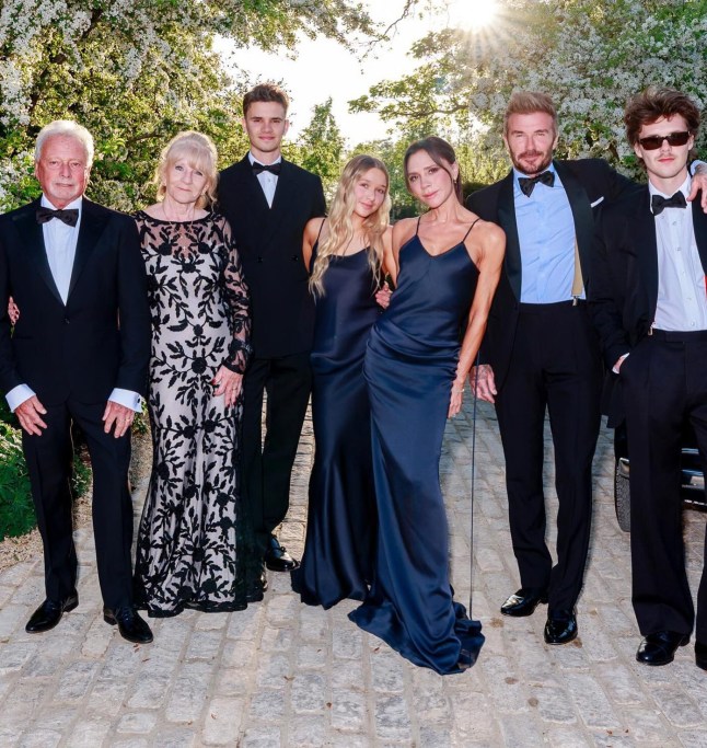Beckham Family Party Cotswolds 30. April 2025 / David Beckhams 50. / Beckham veröffentlicht Fotos von Davids Feierwoche, um 50. Geburtstag / Quelle zu markieren: Social Media