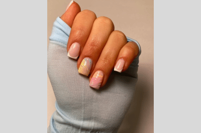 22 Pastellfarbennägel zum Glühen im Frühjahr und Sommer - Versuchen Sie es jetzt 20 Kurze Zebra -Streifen -Nageldesigns, weißer französischer Tipp Nagelkunst