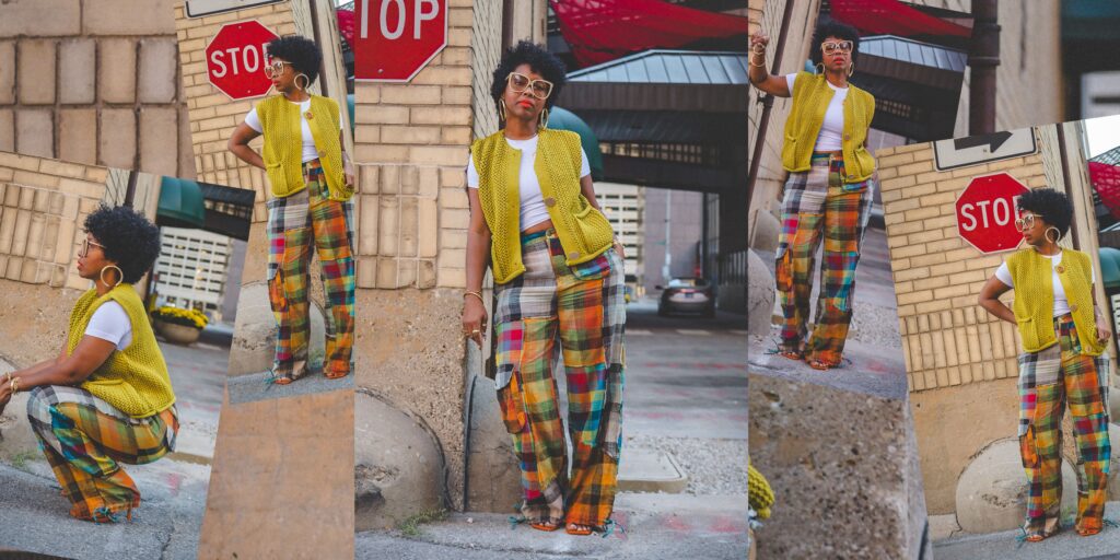 Plaid -Stimmung: Eine Streetstyle -Statement im Herbst
