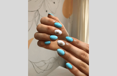 23 mutige kurze Sommernägel Idee für einen schicken minimalistischen Look 14 Kurze hellblaue Nägel, Sternennägel, einfacher Sommernagel