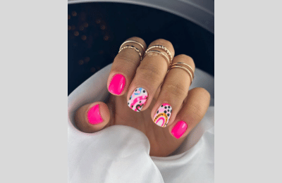 23 mutige kurze Sommernägel Idee für einen schicken minimalistischen Look 15 Kurze Sommernägel, pinkfarbener Nagel